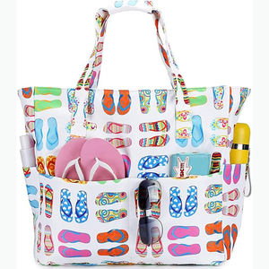 Échantillon gratuit, vente en gros, sac de plage en néoprène tissé à la main personnalisé, sac à bandoulière tissé, sac à main d'été pour femmes, sacs fourre-tout - Product Image 5