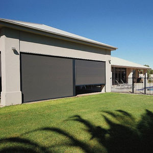 Persianas enrollables motorizadas de aluminio KAKADU modernas, a prueba de viento e impermeables, con cremallera, lisas, horizontales, para exteriores, integradas. - Product Image 2