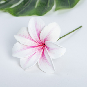 <span class=keywords><strong>Fleur</strong></span> <span class=keywords><strong>artificielle</strong></span> LUYI en mousse EVA, Plumeria Tiare <span class=keywords><strong>de</strong></span> Tahiti avec perle blanche, pour cheveux ou oreilles - Product Image 2