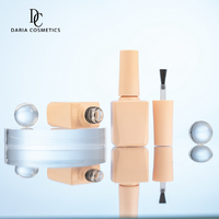 En stock – Flacon de vernis à ongles UV de luxe 6 ml, rose, en verre, avec bouchon cosmétique et pinceau pour emballage cosmétique