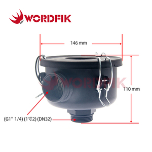 Wordfik F004 lọc chân không 5 micron hiệu quả 99% không khí đầu vào bộ lọc lắp ráp 1-1/4 trong bộ lọc nhà ở - Product Image 2