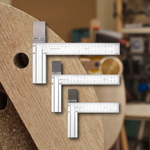 Try Square avec poignée en aluminium, <span class=keywords><strong>précision</strong></span> carrée <span class=keywords><strong>de</strong></span> <span class=keywords><strong>précision</strong></span> pour le travail du bois pour une utilisation en <span class=keywords><strong>menuiserie</strong></span> professionnelle - Product Image 5