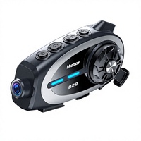 Casque de moto Q29 avec interphone Bluetooth, caméra intégrée, enregistreur et partage de musique