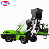 Camion malaxeur à béton autochargeur LZ3500 de 3,5 m³ de nouvelle conception, vente chaude de l'usine LUZUN