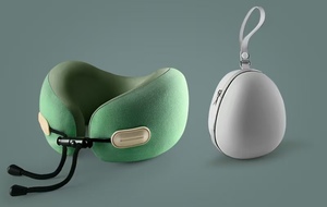 Bán chạy nhất hình chữ U Bộ nhớ bọt du lịch gối chống bụi Mite Thiết kế vỏ trứng cho cột sống cổ tử cung Hỗ trợ máy bay ngủ trưa - Product Image 2