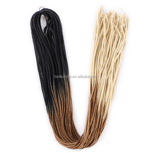 Nudos Zizi-trenzas de ganchillo, <span class=keywords><strong>extensiones</strong></span> de cabello sintético ombré, microtrenzas de ganchillo - Product Image 3