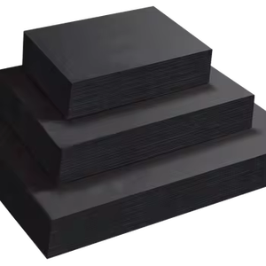 1-3mm Hard Stiffness Thick <b>Cardboard</b> Paper Wholesale Black Chipboard <b>Sheets</b> Coated Black Board - Product Image 6