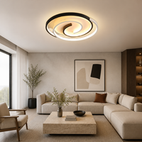 Plafonnier LED en acrylique ultra-fin, design carré, haute luminosité, fonctionnalités intelligentes pour la maison, style moderne simple, IP33, télécommande