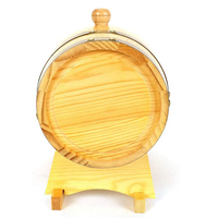 Fût à bière Vintage en bois de chêne, capacité 1,5 l/3l/5l/10l, pour bière, cognac, whisky, rume, vente en gros
