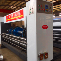 Máquina de Impresión y Ranurado con Alimentación por Cadena YSF-C480-2800, Producción Semiautomática de Cajas de Cartón Corrugado para Embalaje Logístico