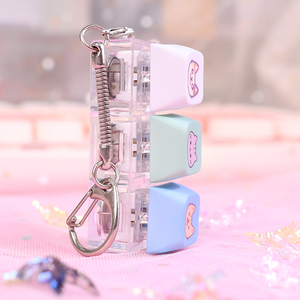 สวิตช์คีย์บอร์ด asmr Fidget keycap พวงกุญแจพลาสติกพร้อมเสียงคลิกกลไก - Product Image 6