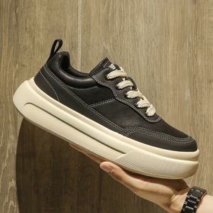 Zapatos Casuales Retro de Suela Gruesa para Hombre, Zapatos Versátiles que Aumentan la Estatura, Estilo Urbano - Product Image 1