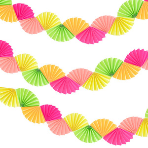 Decoraciones para Fiestas de Cumpleaños DAMAI, Guirnaldas de Papel, Decoración de Fondo con Abanicos de Papel para el Hogar, Tienda, Escenarios de Fiesta, Suministros de Decoración Festiva - Product Image 2