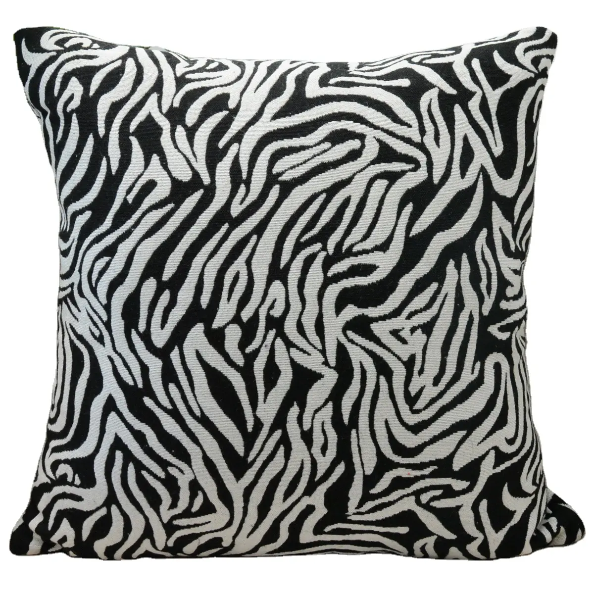 High Quality Animal Leopard Jacquard throw Pillow Covers 18x18 inch Square Patterned Cushion Cases knife edge
