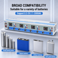 Heltec Energy - Probador de Celdas de Batería de 4 Canales, 0.3-5V 50A, Analizador de Carga y Descarga para 18650 LiFePO4