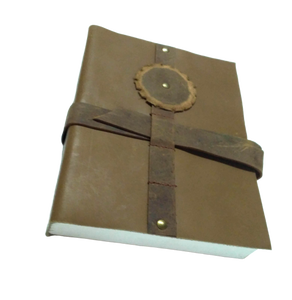 Journal d'écriture en cuir pleine fleur rustique cahier de planificateur rechargeable pour hommes et femmes idéal pour les cadeaux et les notes à vendre - Product Image 1