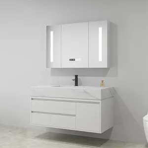 Тумба для ванной комнаты с зеркалом