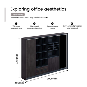 Giá tốt đẹp hiện đại Thiết kế sang trọng CEO nhiều lớp văn phòng tủ văn phòng Tủ hồ sơ đồ nội thất - Product Image 4