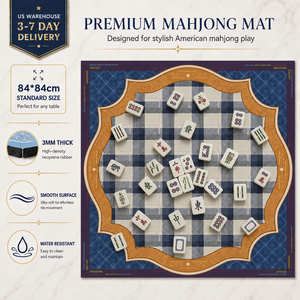 Tapis de Mahjong Américain Seyon 84x84cm 3mm en Néoprène Caoutchouc Écologique Imperméable Antidérapant Pliable et Enroulable Expédition US - Product Image 4