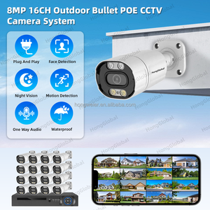 Hongglobal 8MP 4K <span class=keywords><strong>IP</strong></span> <span class=keywords><strong>DVR</strong></span> Night Vision Home <span class=keywords><strong>Camera</strong></span> an ninh Set Kit POE NVR 16 kênh hệ thống không dây CCTV <span class=keywords><strong>Camera</strong></span> surveil hệ thống - Product Image 2