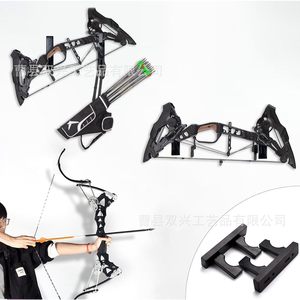 <b>Wall</b> <b>Mounted</b> Bow And Arrow Storage Rack Wooden Display <b>Shelf</b> For Archery Equipment Multifunctional Home Use - Product Image 2