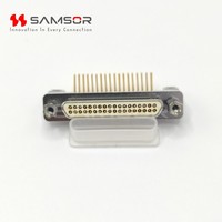 MIL-DTL-83513 Micro-D à broches multiples HJ30J-36TJW PCB d'insertion à angle droit HJ30J Series 36 Pins Micro Moment Type Fast Connector