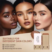 Fond de teint cosmétique 6 couleurs, crème mate, couvrance totale, correcteur de maquillage facial de haute qualité, palette de correcteurs