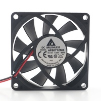 Delta 5V 24V 48V DC 12V 0.24A AC EC 7015 70X70X15MM 7CM Ordinateur CPU Double Roulement À Billes Onduleur Deux Fils AFB0712MB Ventilateur De Refroidissement
