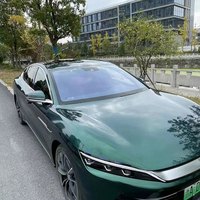 Film vinyle PVC Wrapmaster 1,52x17m de luxe vert Qianshan pour carrosserie, auto-adhésif, à changement de couleur et anti-rayures