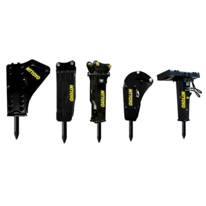 Graafmachine Graaflaadmachine 40Mm 45Mm 53Mm 68Mm Beitel Hydraulische Breker Rots Hamer Voor Wegonderhoud Beton Sloop - Product Image 1