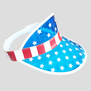 Visera con Bandera Americana de EE. UU. para Mujer y Hombre, Visera de Playa Patriótica de PVC, Protección UV, para el 4 de <span class=keywords><strong>Julio</strong></span>, Golf, Tenis, Verano - Product Image 6