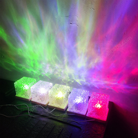 Cubo LED USB 5V con 16 Colori, Luce Notturna in Cristallo Acrilico da Scrivania per Camera dei Bambini, Decorazione per Casa e Camera da Letto