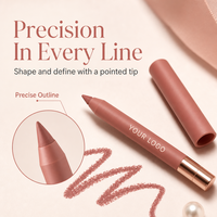 Crayon à lèvres mat longue tenue imperméable couleur pâte de haricot pour un look naturel avec service de marque privée