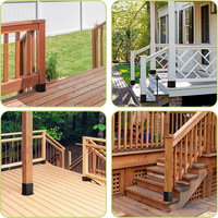 Support de poteau de pergola, support de main courante pour boîte aux lettres, support de poteau de gazebo, support de poteau de terrasse, base de poteau de clôture, kit de structure de pavillon, émail thermolaqué