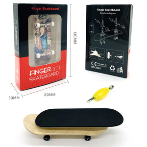 AILEFU nuevo Material Finger Skateboard <span class=keywords><strong>Tech</strong></span> <span class=keywords><strong>Deck</strong></span> con pegatinas para juguete Unisex - Product Image 1