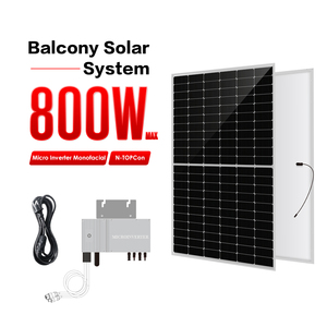 Giá Tốt Nhất Năng Lượng Mặt Trời Ban Công 600W 800W 1000W 2000W Năng Lượng Mặt Trời Gắn Kit Ban Công Năng Lượng Mặt Trời Bảng Điều Khiển Microinverter Ban Công Hệ Thống - Product Image 1