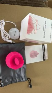 Vibratore di aspirazione clitorideo da donna <span class=keywords><strong>rosa</strong></span> rossa con 100% ricaricabile USB impermeabile 10 frequenze stimolazione leccante lingua - Product Image 6