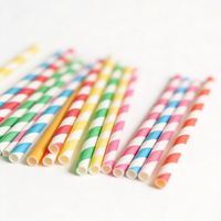 Pailles en papier biodégradables Kraft, pailles à boire écologiques biodégradables en vrac pour fournitures de fête, mariage/baby shower, anniversaire