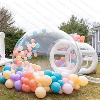 Ballons de fête pour enfants, maison amusante, géant, Transparent, gonflable, cristal, Igloo, dôme, bulle, tente, Transparent, gonflable, maison
