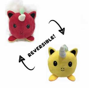 Personalizable 2-en-1 Flip Animal juguetes de peluche nuevo suave peluche Reversible animales de juguete para niños con técnicas bordadas - Product Image 6