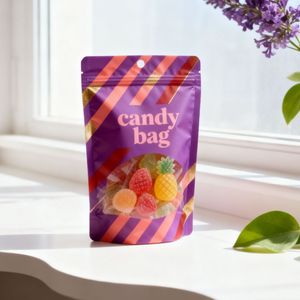 Custom LOGO Printed Food <b>Packaging</b> <b>Bags</b> Aluminum Foil Plastic Smell Proof ZipLock Stand up Pouch Mylar <b>Bag</b> for Nuts Snack Candy - Product Image 3