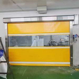 Porte rapide en PVC moderne <span class=keywords><strong>RENPU</strong></span> sur mesure, porte à enroulement automatique, porte à induction automatique, porte de levage, atelier sans poussière, entrée de supermarché, électrique - Product Image 6