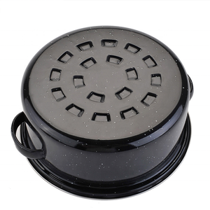 Asador de patatas esmaltado antiadherente negro de 28CM <span class=keywords><strong>para</strong></span> patatas dulces, barbacoa, asador - Product Image 6