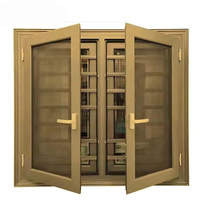 Fenêtre en aluminium pour maisons, puits de lumière et portes, porte coulissante en verre noir à double vitrage, toit de maison, triple vitrage, résistant