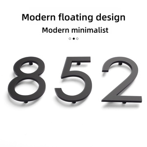 Acrilico galleggiante casa porta numero segni elettronici per la costruzione di pubblicità per alberghi appartamenti luoghi di nozze negozi bar - Product Image 6