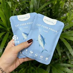 Custom Digital Printed 3 Side <b>Seal</b> Pet Food Packaging <b>Bags</b> Aluminum Foil Zipper Pouches for Dog Cat Food - Product Image 4