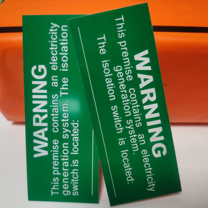 OEM tấm Acrylic nhãn dán giao thông đôi màu <span class=keywords><strong>Label</strong></span> Set cho nhà máy <span class=keywords><strong>PVC</strong></span> nhựa khắc ABS năng lượng mặt trời nhãn thiết bị nhãn - Product Image 4