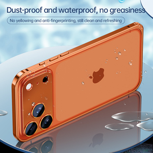 Coque 2-en-1 en métal pour iPhone 17 Pro Max avec film de protection en <span class=keywords><strong>verre</strong></span> <span class=keywords><strong>trempé</strong></span> et boucle de fixation - Product Image 2