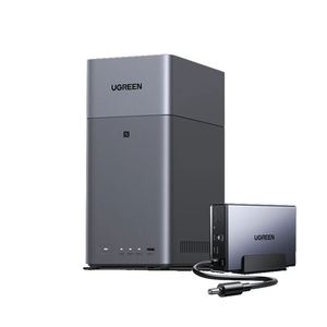 NASync DH2300 NAS de bureau 2 baies, 8 Go de RAM LP DDR5, convivial pour les débutants, stockage réseau USB, en stock - Product Image 1