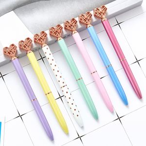 Creative Love Cute Metal Ballpoint <b>Pen</b> Promotional Multi-Color Beauty Heart Custom Print Logo for Student Stationery - Product Image 1